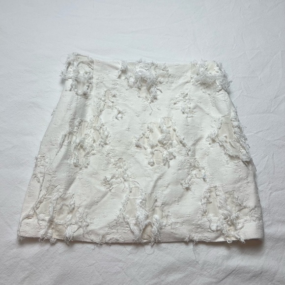 Milly Frayed Mini Skirt - Picture 8 of 10